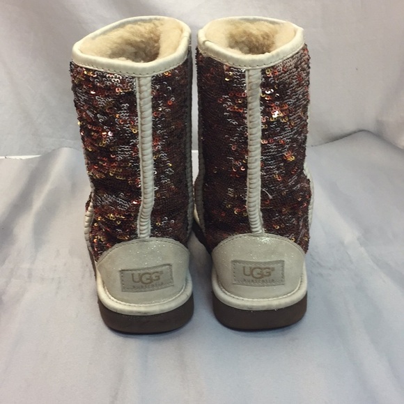 Ugg Gold Sequin Boots Sz. 6 s/n 3353 - Picture 2 of 10
